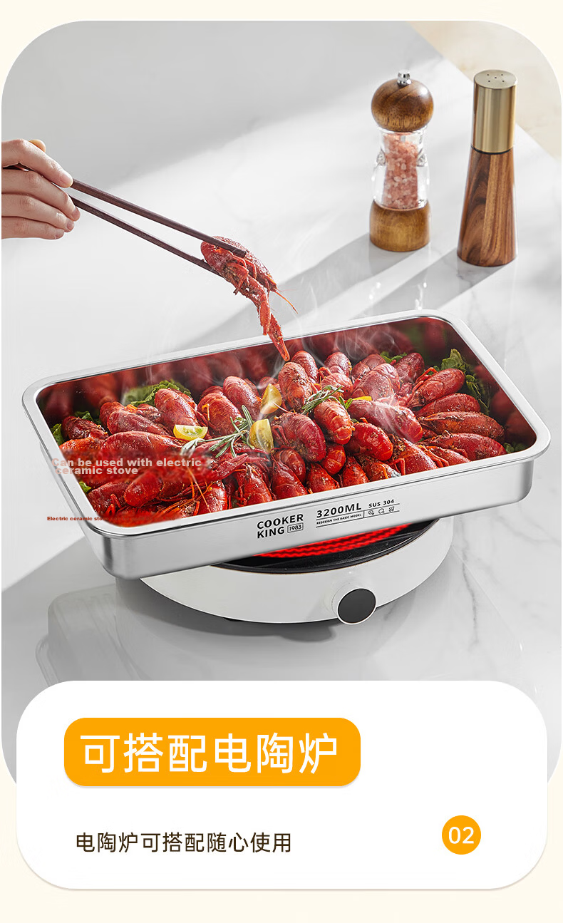 COOKER KING Multifunctional Dumpling Box, 4-Layer Large Storage Container, Refrigerator Fresh-Keeping Box, Food-Grade Freezer Container for Dumplings And Wonton, White 9