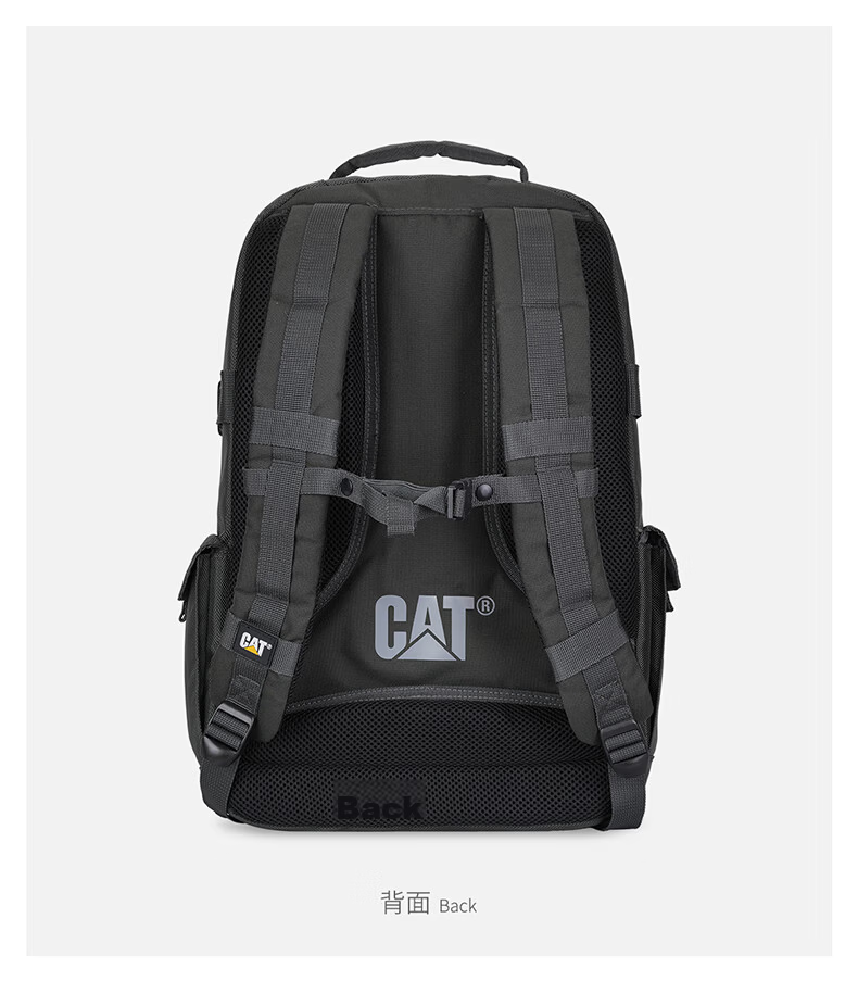 CAT Backpack Lightweight Laptop Bag 15/16 Inch Business Backpack Large Capacity Simple Outdoor Men's Gray Green 84033 13
