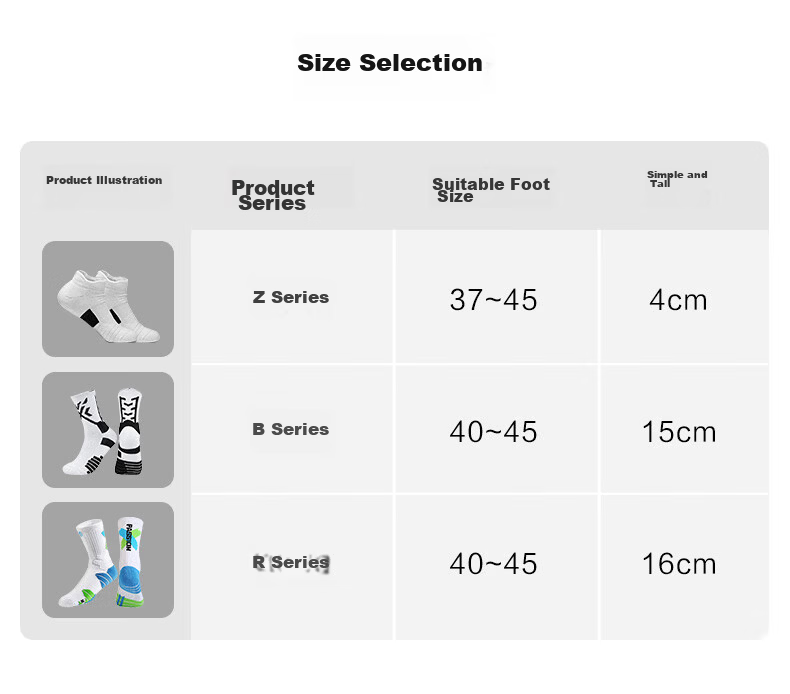 VEIDOORN Basketball Socks Sweat-Absorbing Non-Slip Towel Bottom Sports Socks Unisex Mid-Calf Breathable Anti-Abrasion Compression 3 Pairs Pack R 9