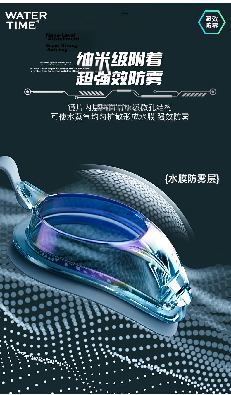 WATERTIME Waterproof Anti-Fog HD Plasma Professional Racing Swimming Goggles FINA Certified for Men and Women 6