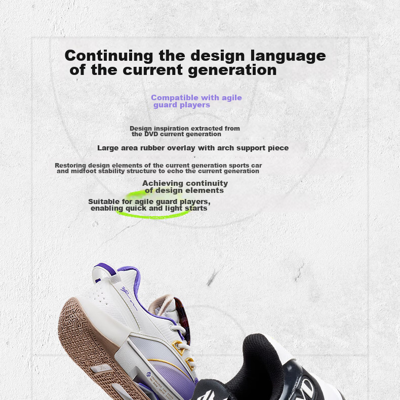 361° DVD Team2 Basketball Shoes Dinwiddie Summer Practical Wear-Resistant Cushioning Breathable Sports Shoes 672511120-1 27