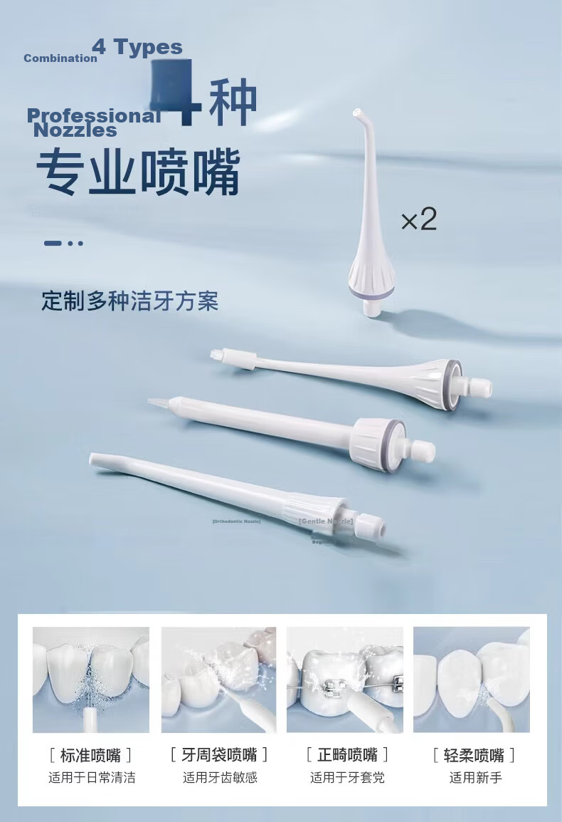 Bayer Professional Oral Irrigator Home Handheld Portable Water Flosser Teeth Cleaner Dental Floss Device Orthodontic Cleaning Tool M3Plus White 15