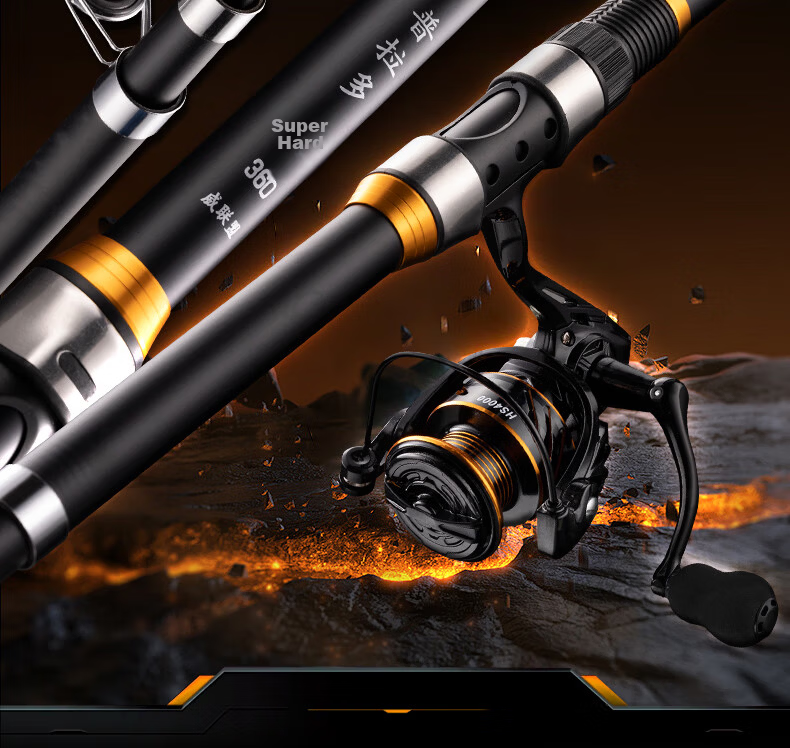 Weilianmeng 2.7-Meter Pulaoduo Sea Rod, Bare Rod, Ultra-Hard Casting Rod, Long-Distance Casting Rod, Sea Fishing Rod, Fishing Pole, Bighead Carp And Silver Carp Rod, Spinning Rod, Fishing Tackle 2