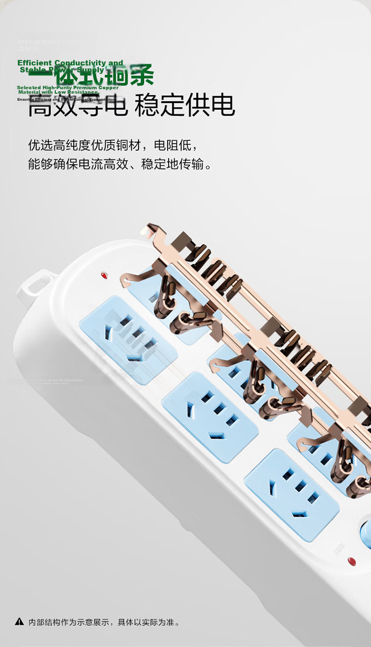BULL High-Power Overload Protection Power Strip/Extension Cord/Surge Protector 5 Outlets with Individual Switches, 5 Meters Long GN-312 14