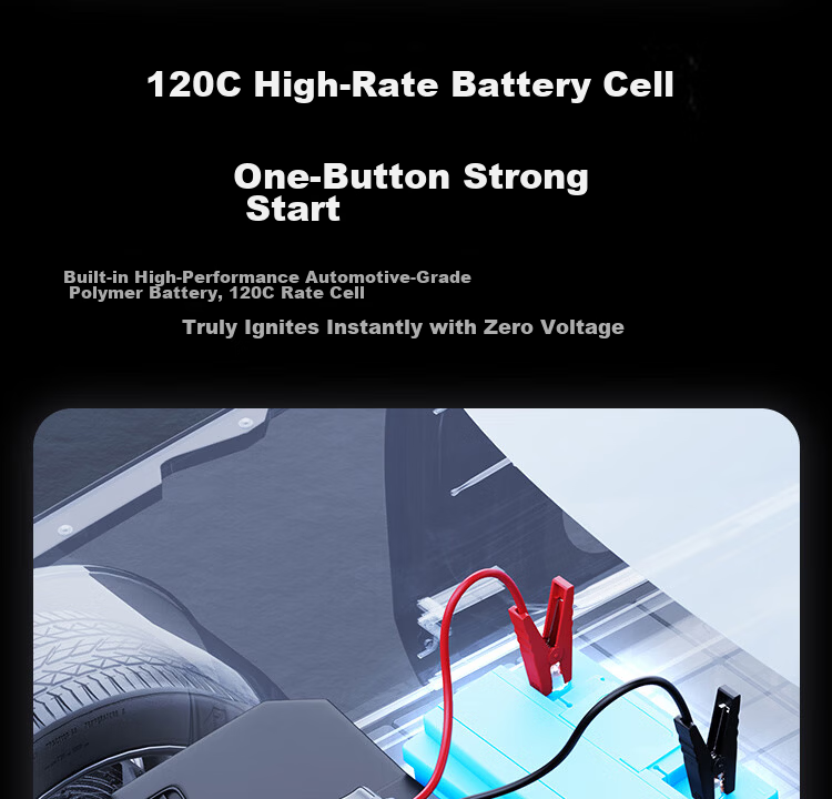 Wocheng Car Emergency Jump Starter Power Supply with Integrated Air Pump, Battery Charger, Inflator, Vehicle S03 26