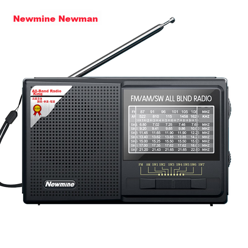 Newmine BT81 Rechargeable Mini Radio for Elderly Portable Mini Speaker Portable Personal FM Radio Player