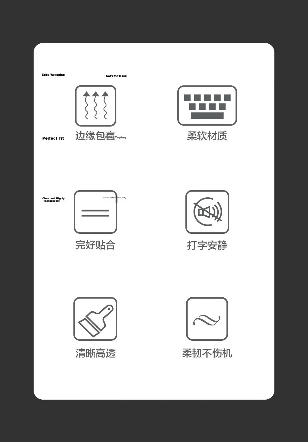 Jichuan Huawei MateBook X Pro Keyboard Cover 2021 Model, 13.9-Inch Laptop Keyboard Protector, TPU Ultra-Thin Transparent Invisible Dust-Proof Film, Waterproof Cover 3