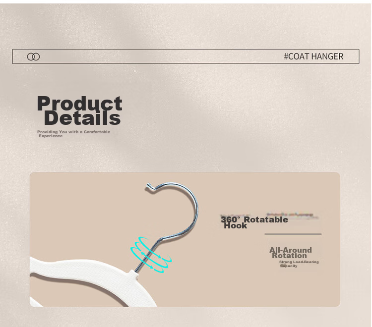 JEKO&JEKO Non-Marking Non-Slip Adult Clothes Hanger Dual-Use for Wet and Dry Clothes Wide Shoulder Coat Hanger 12