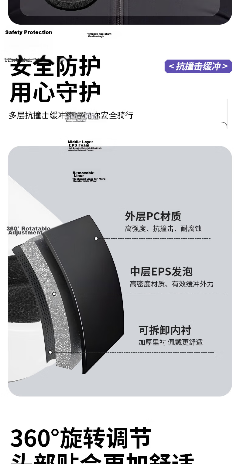LI-NING Cycling Helmet Bicycle Helmet Safety Helmet Anti-Collision Aerodynamic Road Mountain Bike Helmet for Men and Women 4