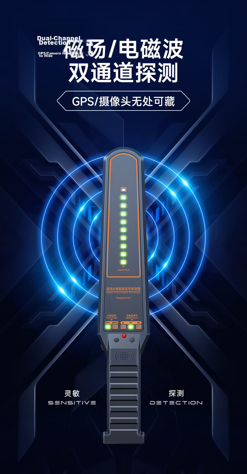 Banchean GPS Detector Camera Anti-Listening Car Locator Signal Detector TC999 for Xiaomi SU7 3