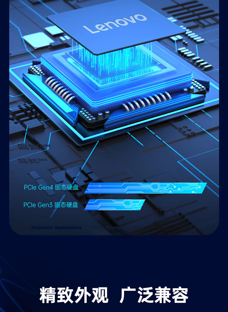Lenovo 256GB SSD Solid State Drive M.2 Interface (NVMe Protocol), SL700, PCIe 3.0, Compatible with Desktop And Laptop Computers 6