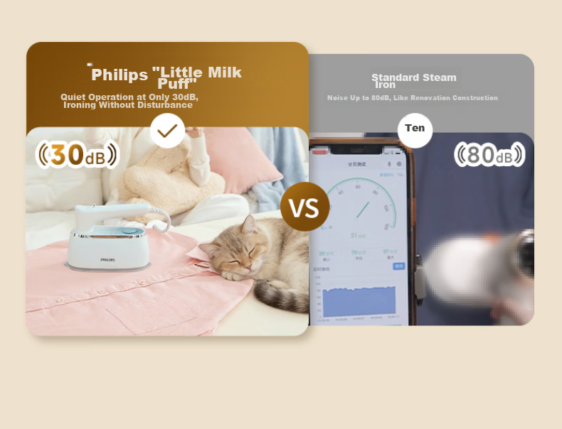 PHILIPS Handheld Compact Iron And Garment Steamer for Home Use, Portable Travel Ironing Machine, Gift, STH3050/30 36