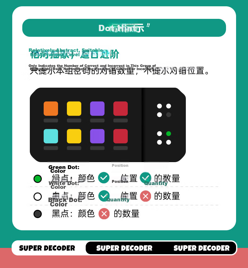 Jike [Gift Box Edition] Super Code Machine Logic Children's Educational Toy Decoder Birthday Gift for Boys and Girls 6