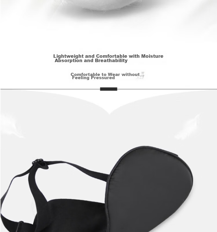 Travel Jiajialin Series Silk Sleep Mask Black Breathable Comfortable Nap Eye Mask Light Blocking 5