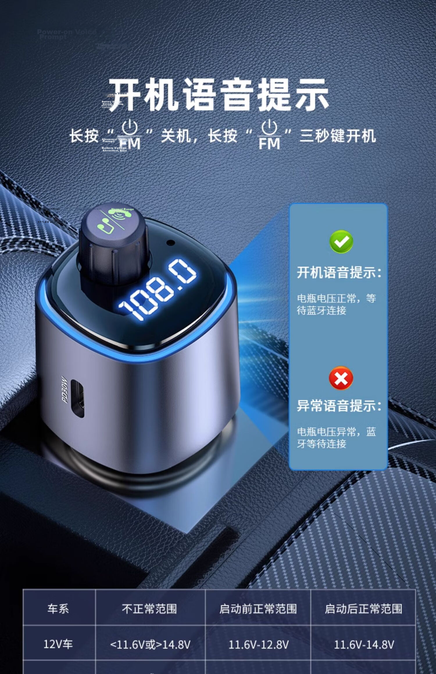 Philips Car Bluetooth Receiver, Lossless Audio Player, Car MP3 Bluetooth Player, 4107 + 32GB Music USB Drive 14