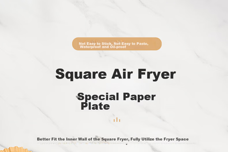 Chuida Huang Air Fryer Parchment Paper Liners Silicone Oil Paper Round Household Baking Mat Square 20cm 100 Sheets 2