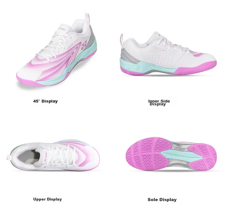 YONEX Badminton Shoes for Men And Women, Professional Shock-Absorbing Sports Shoes SHBCFT2EX White/blue 41 25