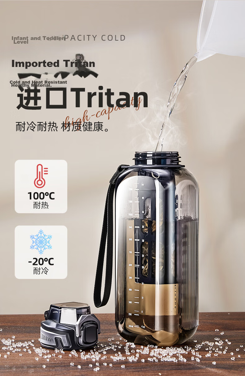 Cica Tea Infuser Separation Tea Cup Men's Large Capacity Tritan Water Bottle Portable Sports Water Bottle 3
