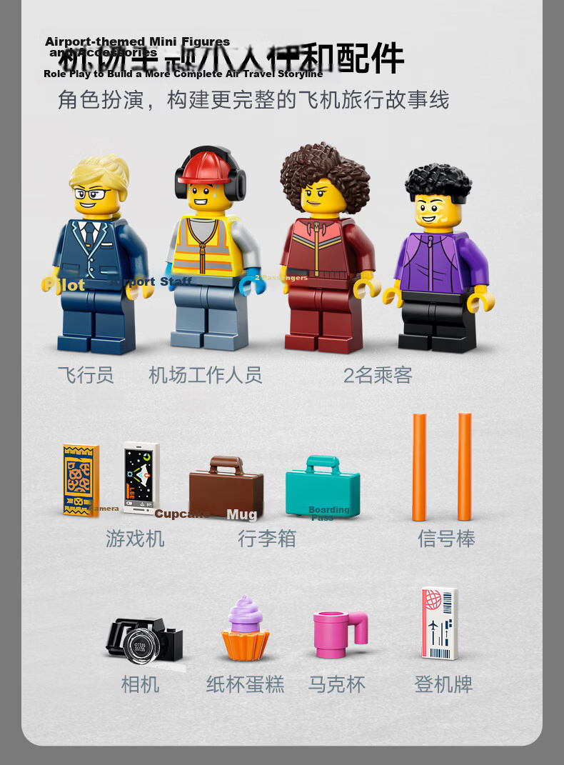 LEGO® Minifigure Storage Display Box Dustproof Head Case 16 Slots Red Birthday Gift 6