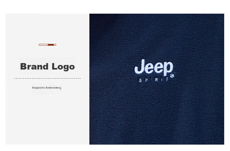 JEEP SPIRIT Men's Jacket, Zip-Up Sweatshirt, Men's Clothing for Autumn, Casual Loose Trendy Fleece Top for Me 6