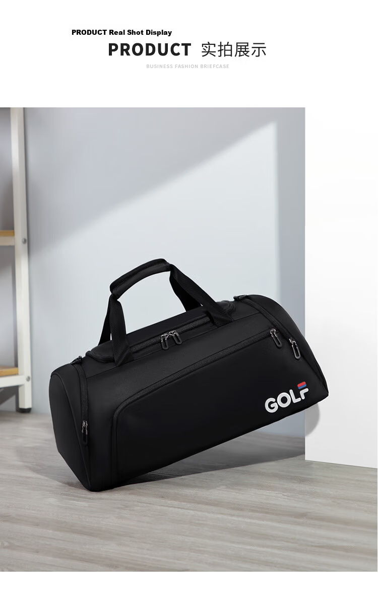 GOLF Travel Bag Multi-Use Shoulder Handheld Luggage Bag Men's Sports Gym Business Backpack Double Shoulder Travel Backpack 18