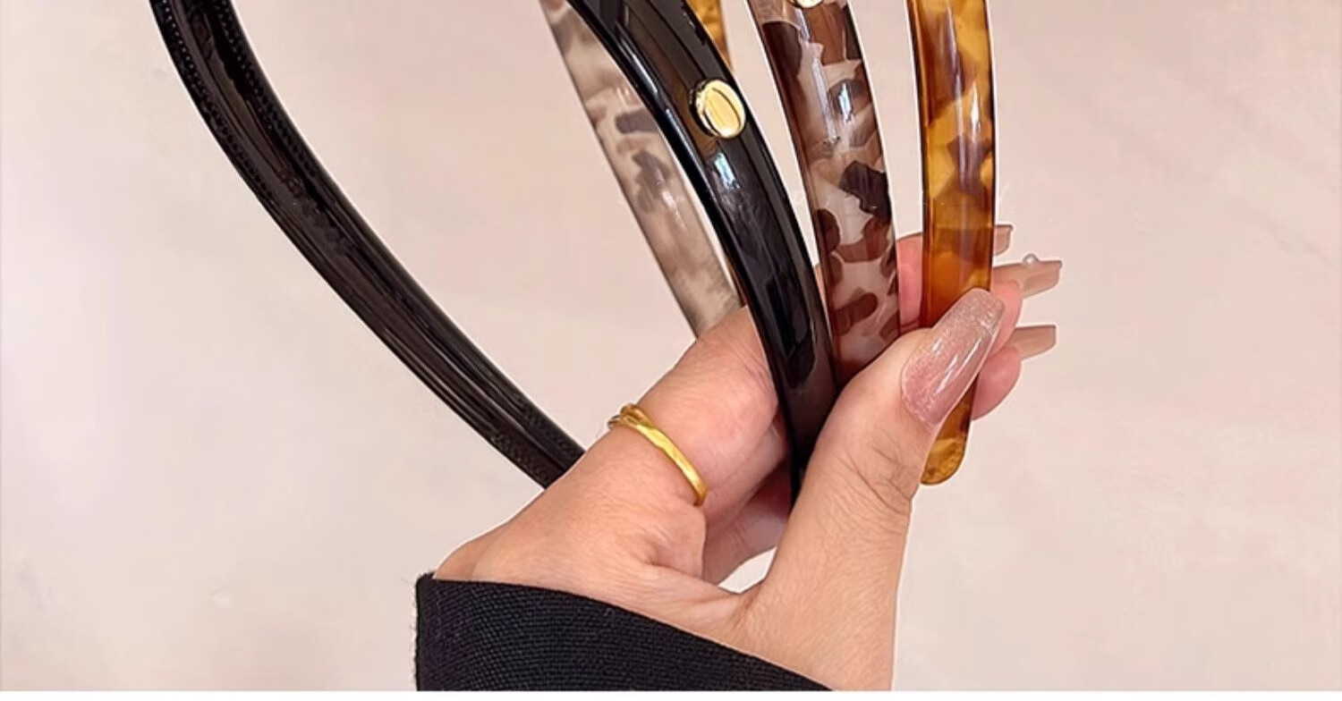 Xiangwan Headband, Vintage Leopard Print Hair Clip, Elegant And Versatile Women's Headwear for Going Out, Non-Slip Hairband, Mid-Autumn Festival Gift for Wome 13