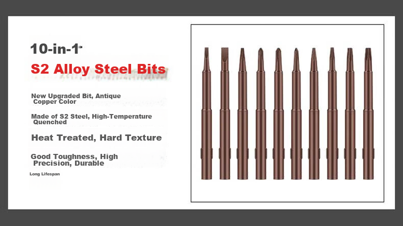 Lekali 10-in-1 Eyeglass Screwdriver Set Precision Magnetic Digital Mobile Phone Small Repair Disassembly Tool 2