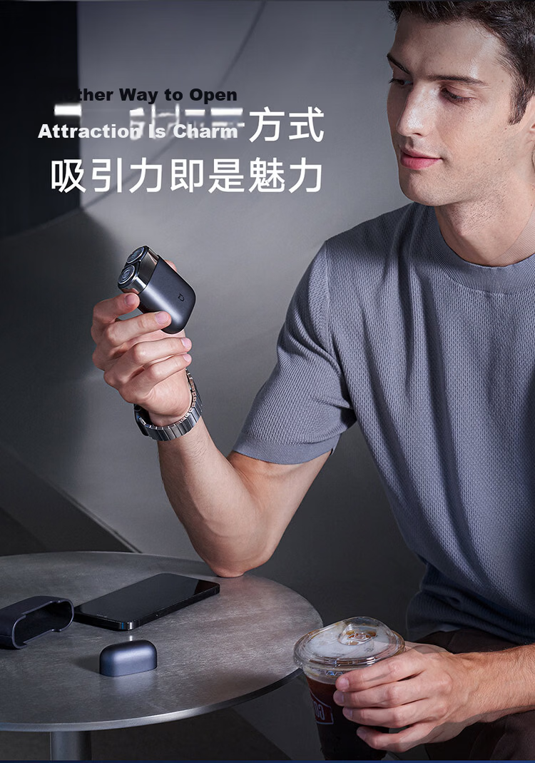 Mijia Electric Shaver S600 Portable Xiaomi Razor Metal Body Brushless Motor Floating True Leather Protective Case Birthday Gift for Boyfriend Teacher's Day Gift 18