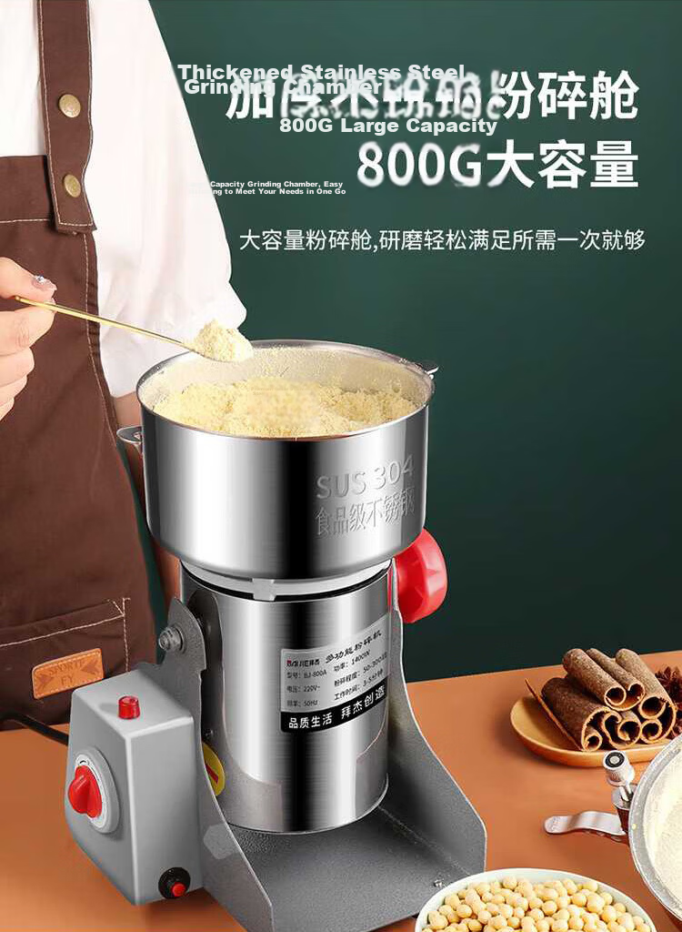 Baijie Grinder, Powder Machine, Ultra-Fine Grinding Machine, Chinese Herbal Medicine Grinder, Sanqi And Grains Commercial Crusher, 2000A 5
