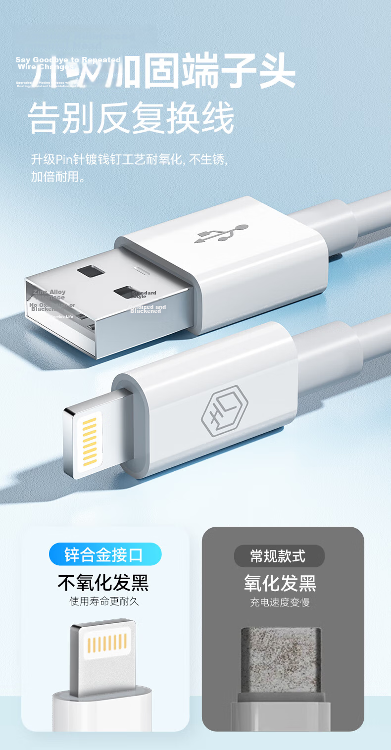 JD Jingzao Apple PD30/20W Fast Charging Cable Type-C to Lightning for iPhone 14/13 Pro Max/12/11 Car Charger 1.5m 8