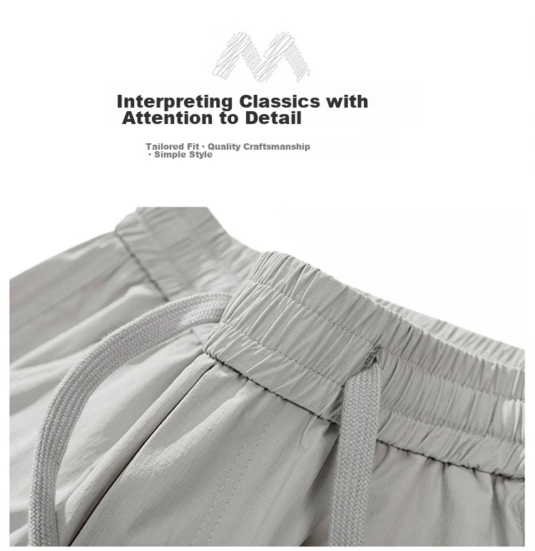 MARK FAIRWHALE Men's Ice Silk Thin Summer American Style Wide-Leg Casual Straight-Leg Sports Pants Youth Long Pants 8