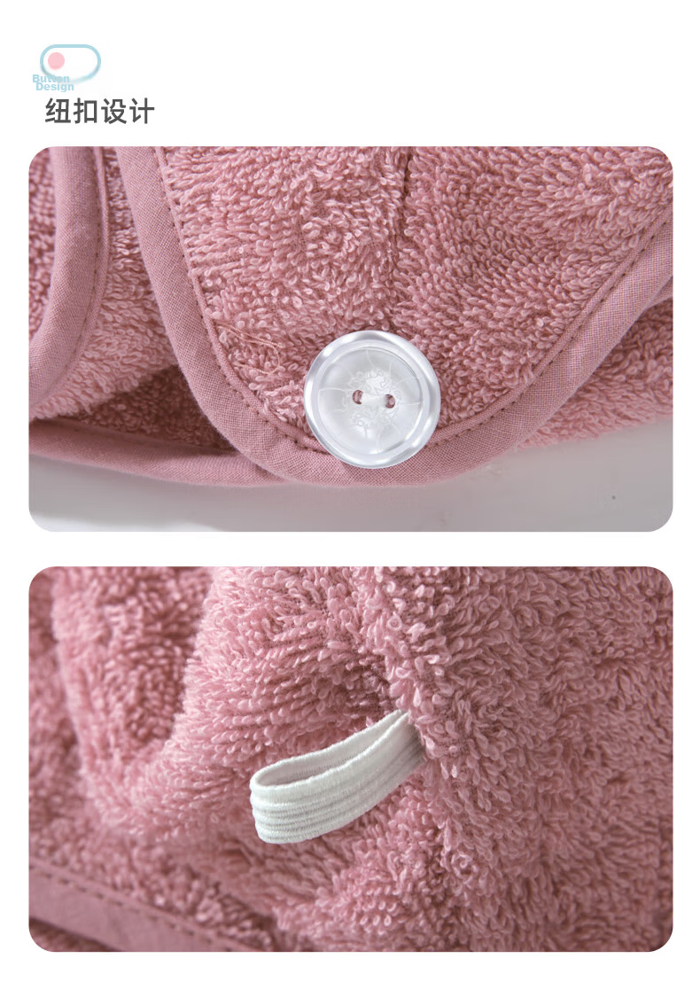 KING SHORE Cotton Hair Drying Cap, 100% Absorbent Quick-Dry Towel for Hair, Head Wrap, Shower Cap, Hair Towel 8