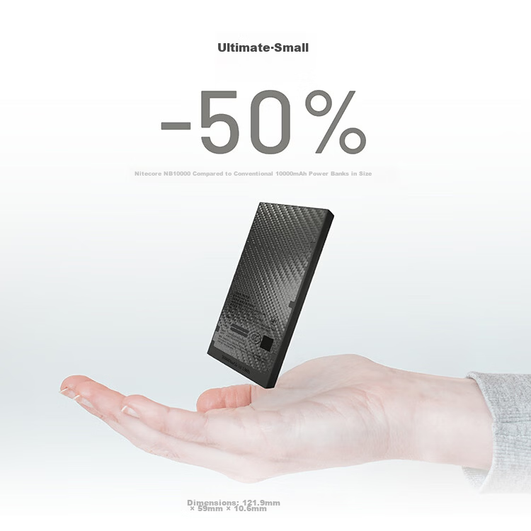 NITECORE NB10000 GEN2 Carbon Fiber Ultra-Thin Lightweight Power Bank【3C Certified】 7