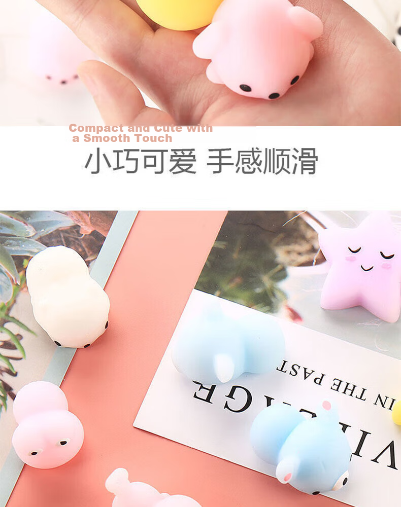 Huashimeng, Eye-Popping Dragon Squeeze Toy, Cute Stress-Relief Stationery Doll Toy Gift for Childre 6