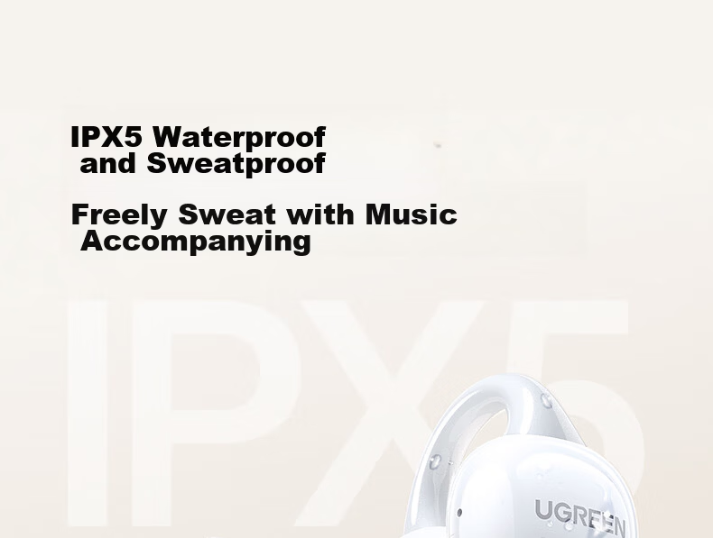 UGREEN Bluetooth Earphones H6 Magic Semi-In-Ear Adaptive Noise Cancelling Smart Touch Screen Wireless Sports Running Gaming Earbuds Compatible with Apple Huawei Xiaomi Gift 30