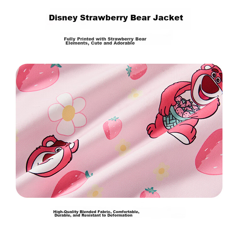 Disney Girls Autumn Jacket 2026 New Kids Hooded Windproof Warm Coat for Boys and Girls 4