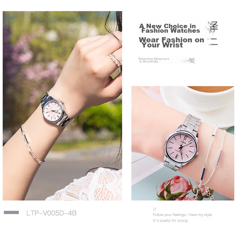 CASIO Watch, Simple Analog Steel Strap Small Dial Quartz Women's Watch, Valentine's Day Gift, LTP-V005GL 15
