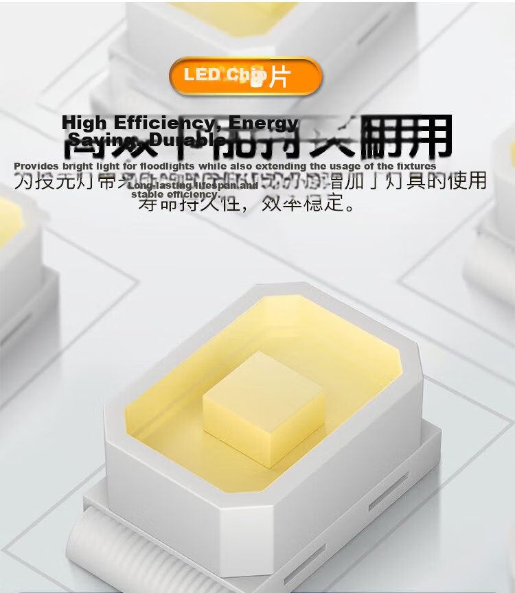 FSL Foshan Lighting LED Floodlight Outdoor Street Light Waterproof High Power Billboard Spotlight Warehouse Site Lighting Floodlight 200W White Light 18000 Lumens 4