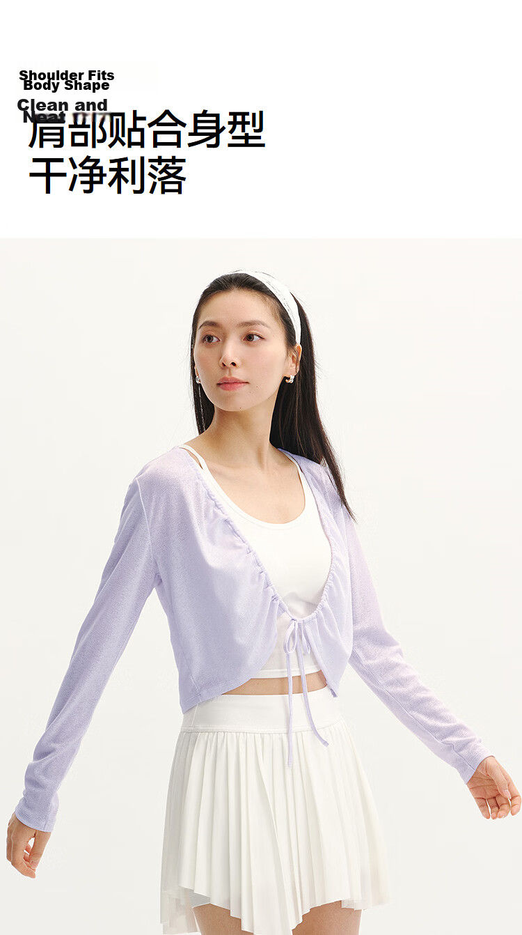 Semir Women's Summer Short Slim Fit Faux Linen Solid Color Drawstring Cardigan with Bow 2026 Cover-up 109326108001 18