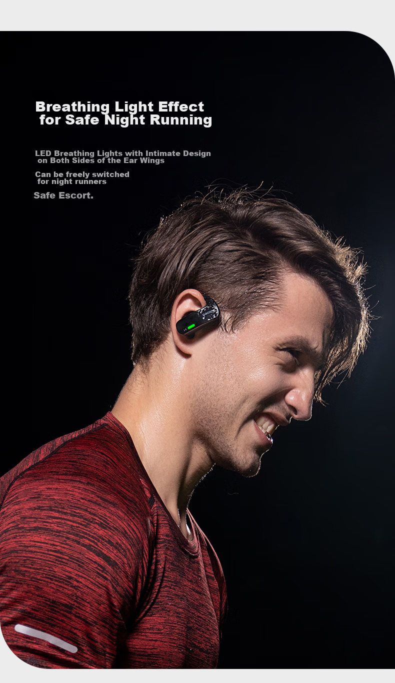 Dacom OpenBuds [Apple MFI Certified] Open-Style Bluetooth Earphones for Sports And Running, Non-In Wireless Ear-Hook Air-Bone Conduction Concept, Compatible with Huawei And Xiaomi 9