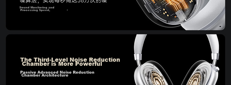 IKF Nano Space Audio Edition [Bestseller Recommendation | 56dB Deep Noise Reduction] Over-Ear Active Noise Cancelling Bluetooth Headphones for E-Sports Gaming Wired Wireless Earphones Microphone Starlight Purple 38