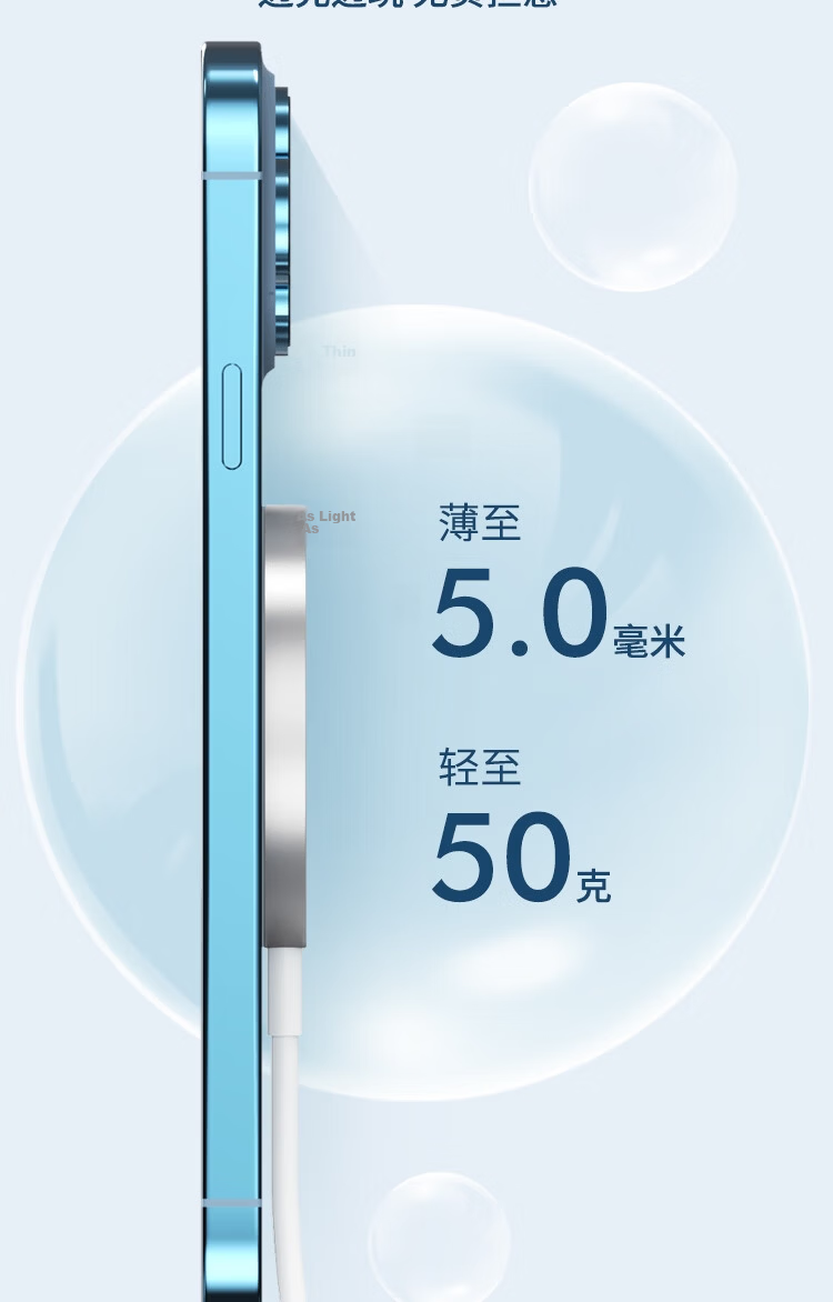 ESCASE Wireless Charger Magsafe Magnetic Charging Adapter for Huawei Mate60 Pro Apple iPhone 18 Pro AMX Phone Earphones AirPods 5/4/3 Pro 2nd Gen FM13 Pro 8