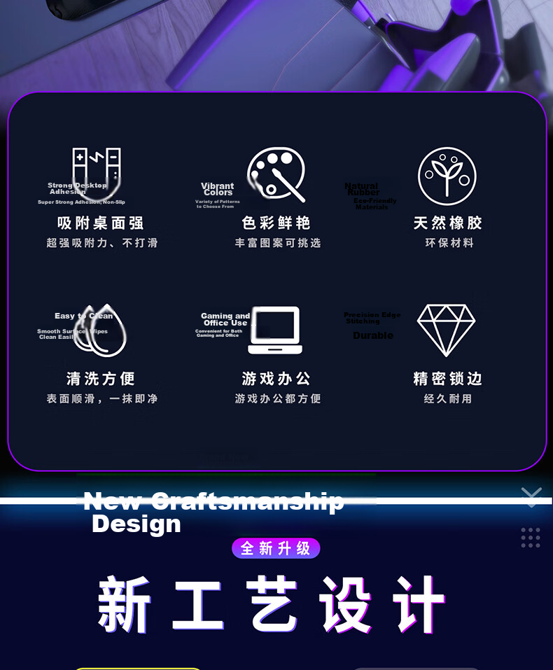 Juyingfeng Large Mouse Pad Desk Mat Laptop Keyboard Mat Computer Office Edge-Locked Cute Cartoon Gaming Edge-Wrapped Desk Mat 800x300x2mm Mecha Girl 2
