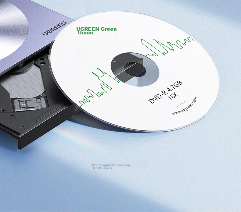 UGREEN USB External Optical Drive 8X Speed DVD/CD Burner Reader Portable Laptop External Disc Player Driver-Free 55847 15