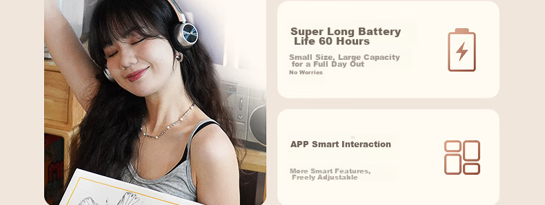 IKF R1 Retro Over-Ear Wireless Bluetooth Headphones Fashion Digital High-Quality Metal Millennium Y2K Influencer Celebrity Melad Small Head Space Black 12
