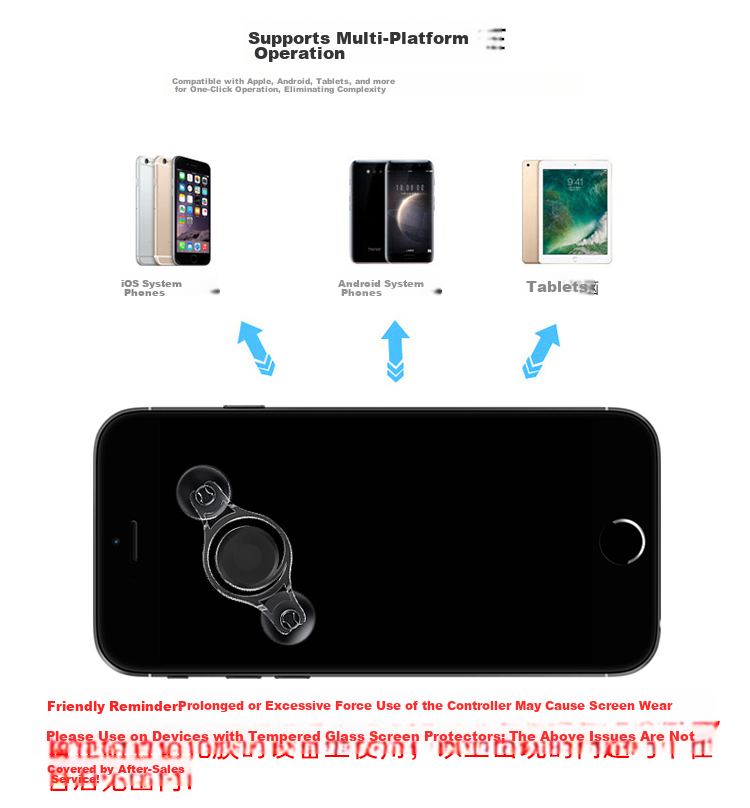BIAZE Game Controller, Honor of Kings Positioning Tool, Mobile Game Joystick Auxiliary Button, PUBG Crosshair Assist, Suitable for Apple And Android Devices, YX30 10