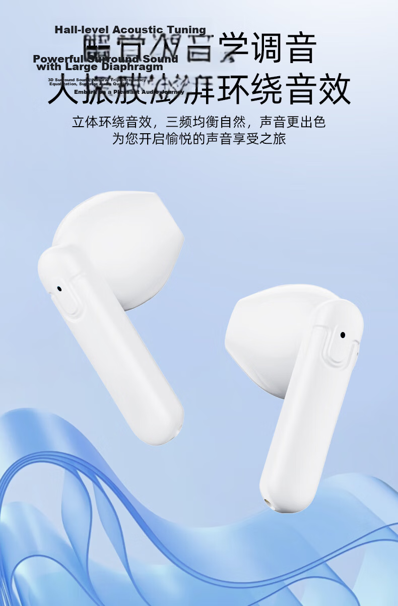 Lenovo [Over 90,000 Sold] Wireless Bluetooth Earphones for Music, Sports, Gaming, Low Latency Semi-In Earphones Compatible with Apple Phones LP42 Black 11