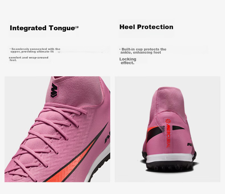 Nike Men's Soccer Shoes Assassin VAPOR 16 TF Turf Cleats FQ8331-600 Dark Night Pink Size 44 6
