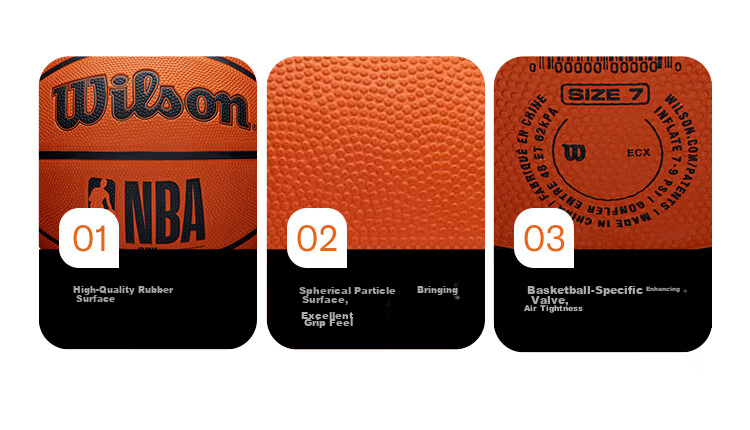 Wilson NCAA ADVANTAGE Rubber Black And Gold Adult Outdoor Standard Size 7 Basketball 11