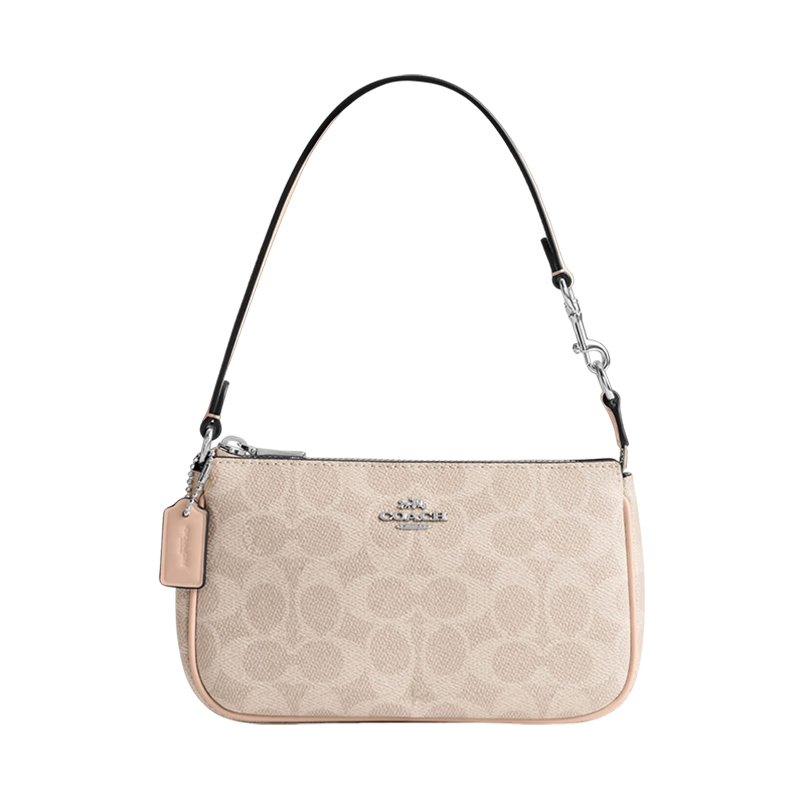 COACH [Brand Direct Supply] Women's NOLITA Small Shoulder Mahjong Bag, Khaki Color Block CW426 Gift